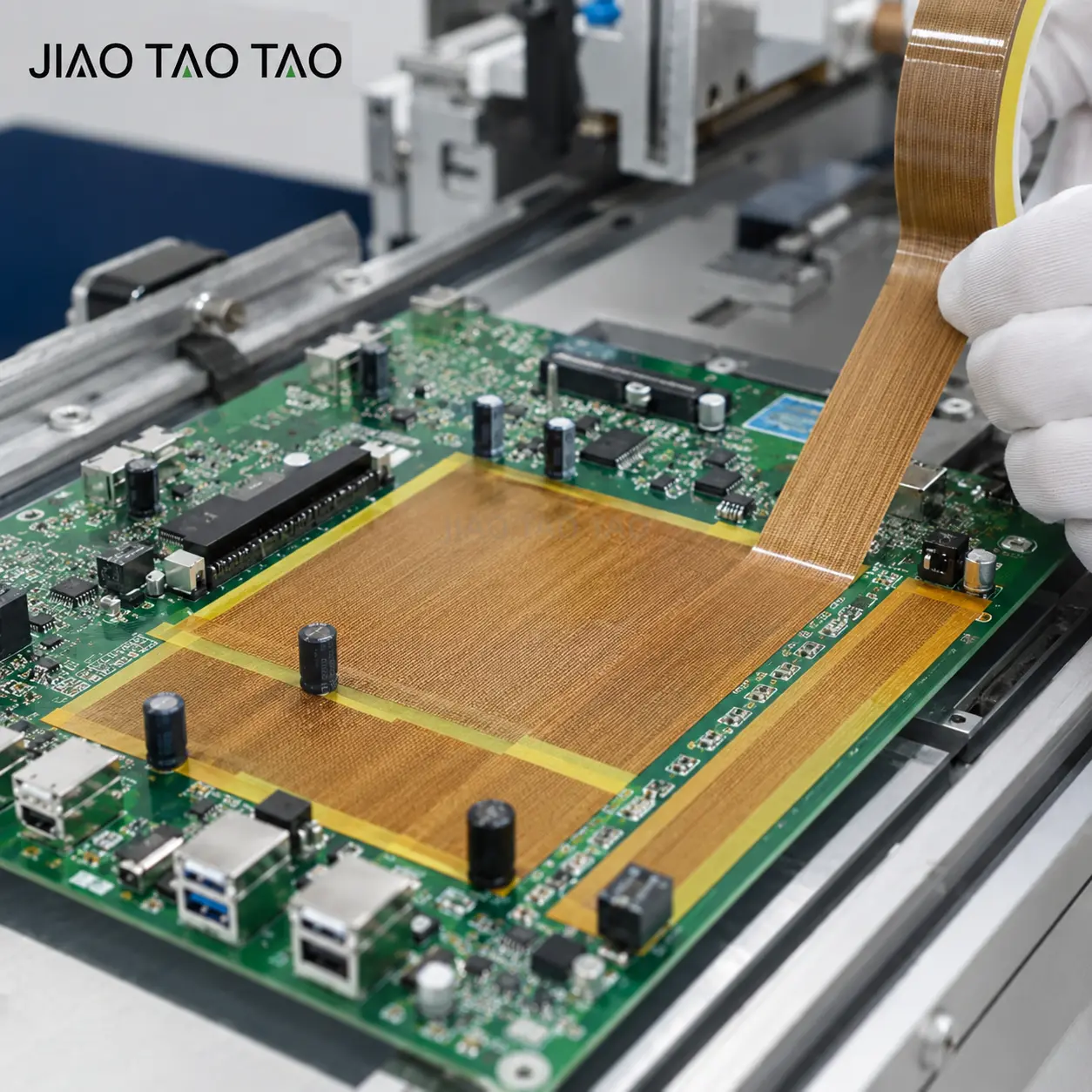 PTFE adhesive tape with release liner for electronics manufacturing